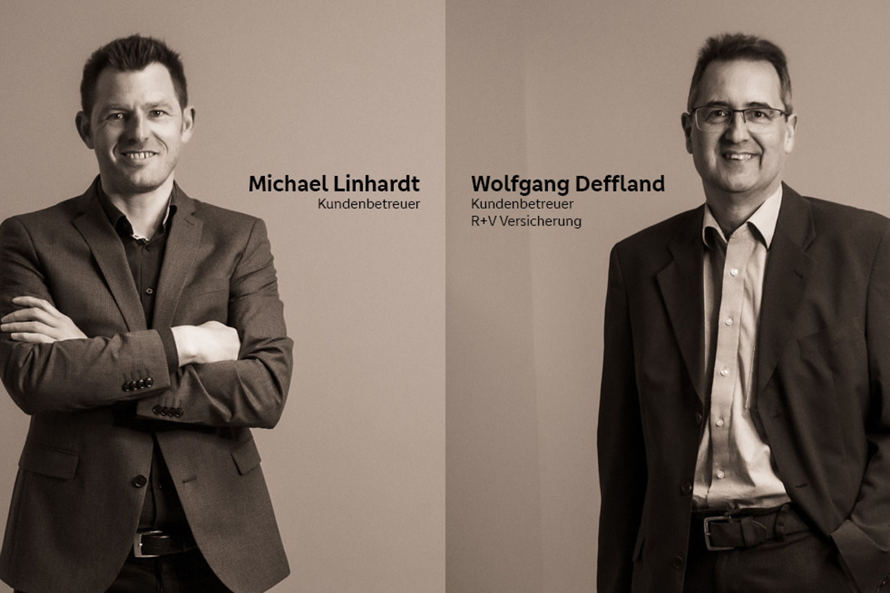Unsere Mitarbeiter Michael Linhardt und Wolfgang Deffland