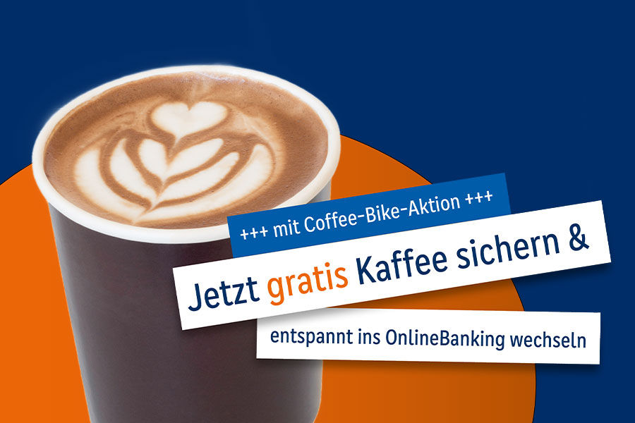 Coffee-Bike-Aktion: Gratis Barista-Kafffee am OnlineBaking-Day