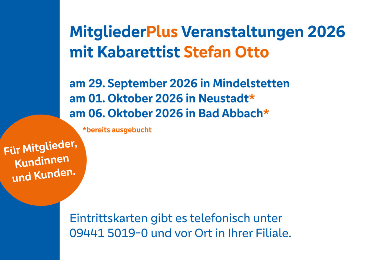 Stefan Otto auf blauem Hintergrund mit Informationen zur Veranstaltung