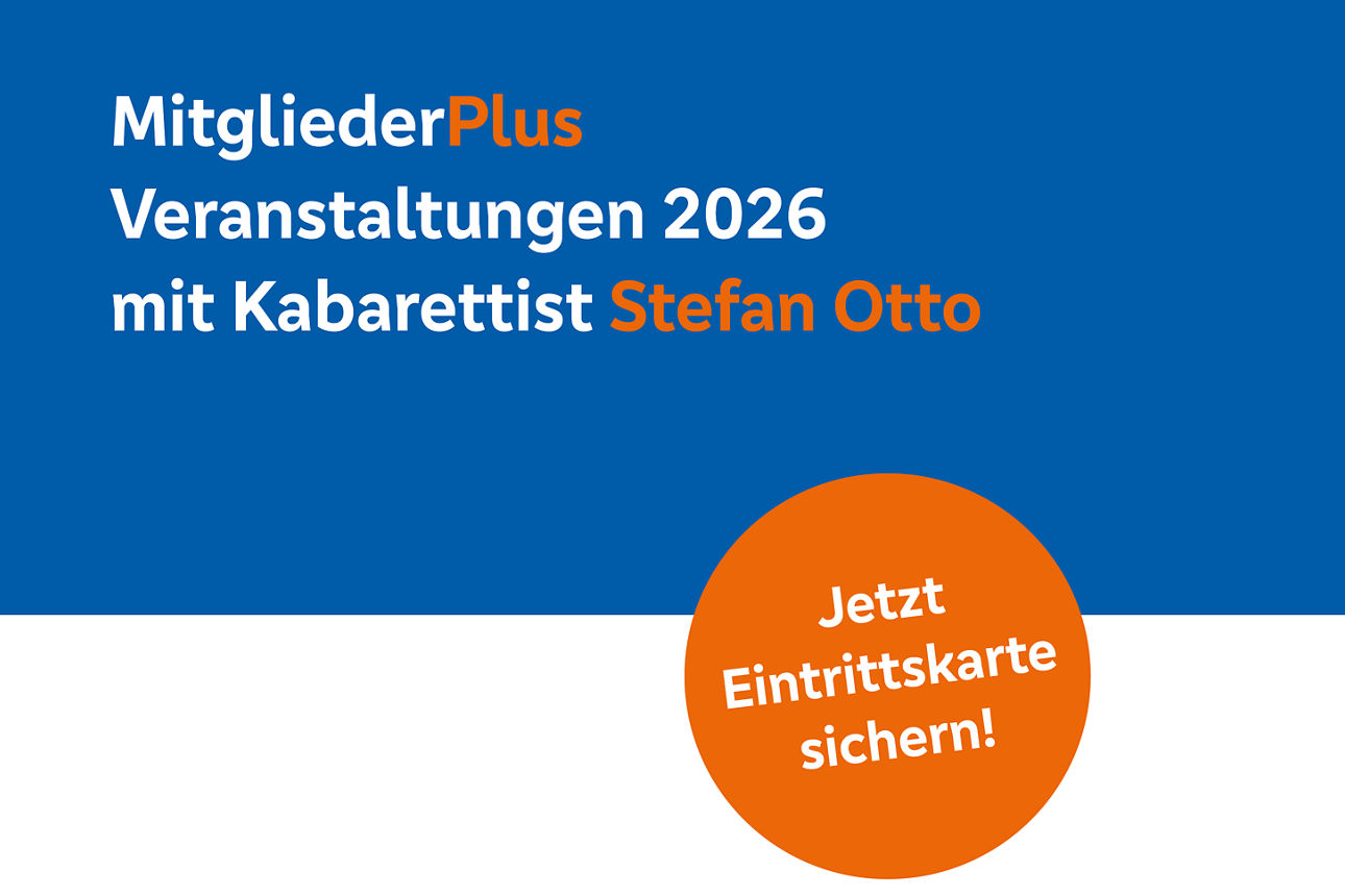 Stefan Otto auf blauem Hintergrund mit Informationen zur Veranstaltung
