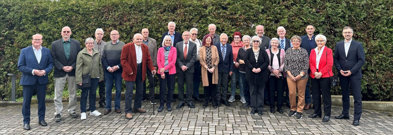 Gruppenbild der Mitgliederehrung in Soest