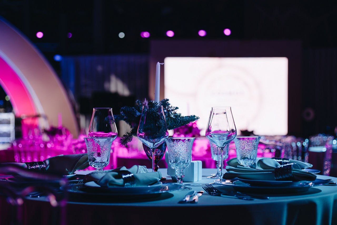 Eventlocation am Abend