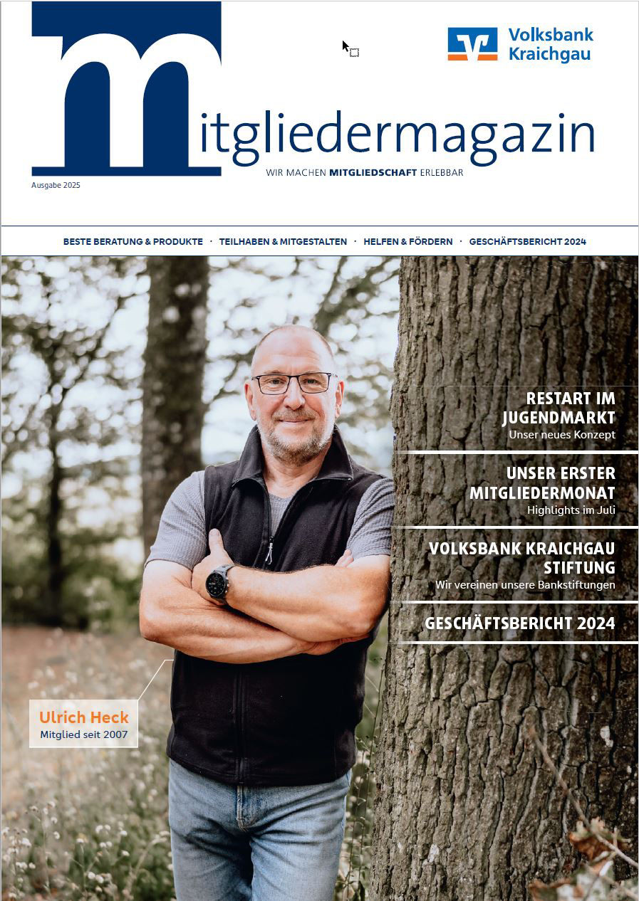 Titelbild Mitgliedermagazin 2025/01: Unser Mitglied Ulrich Heck