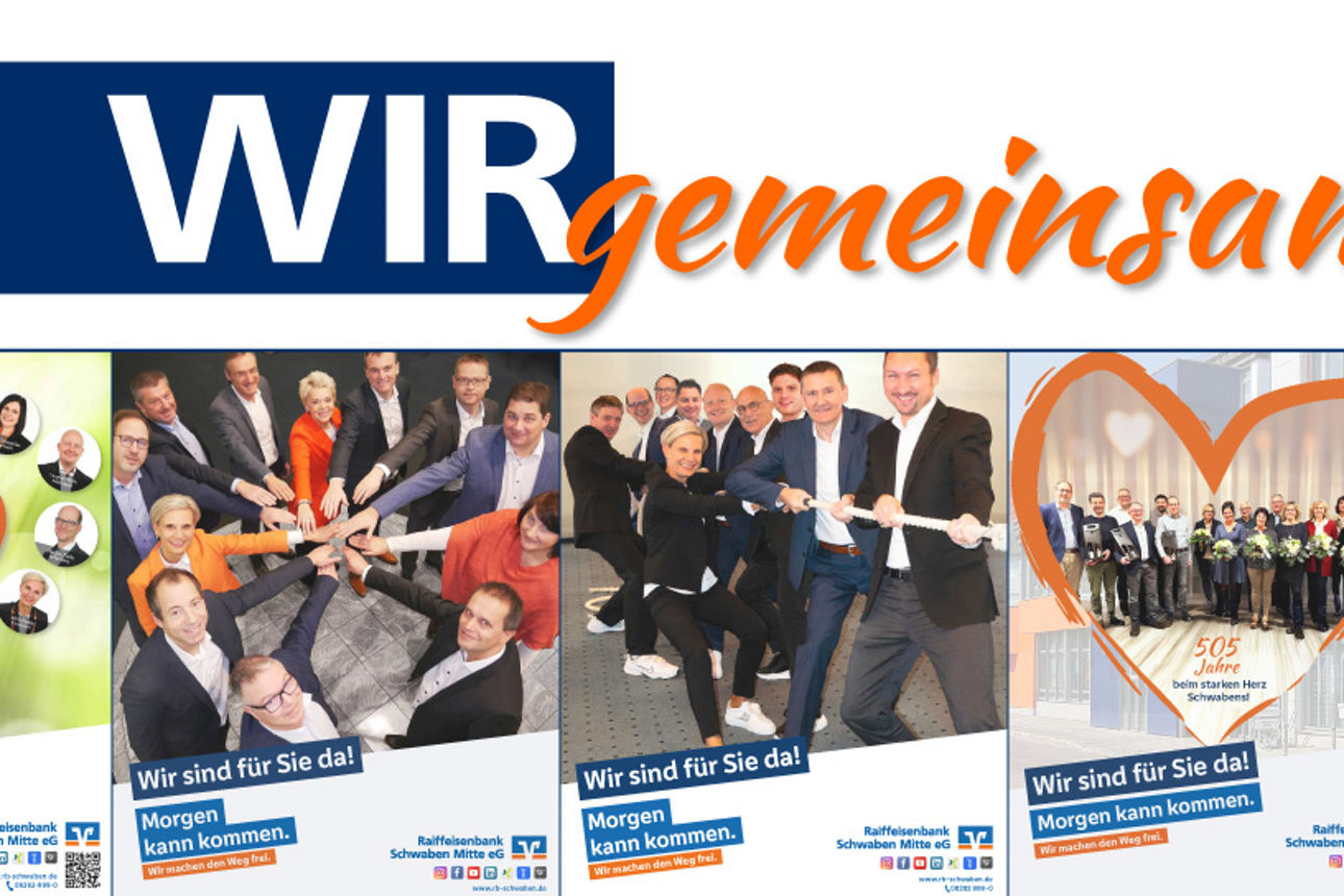 verschiedene Cover unseres Mitgliedermagazins "Wir gemeinsam"