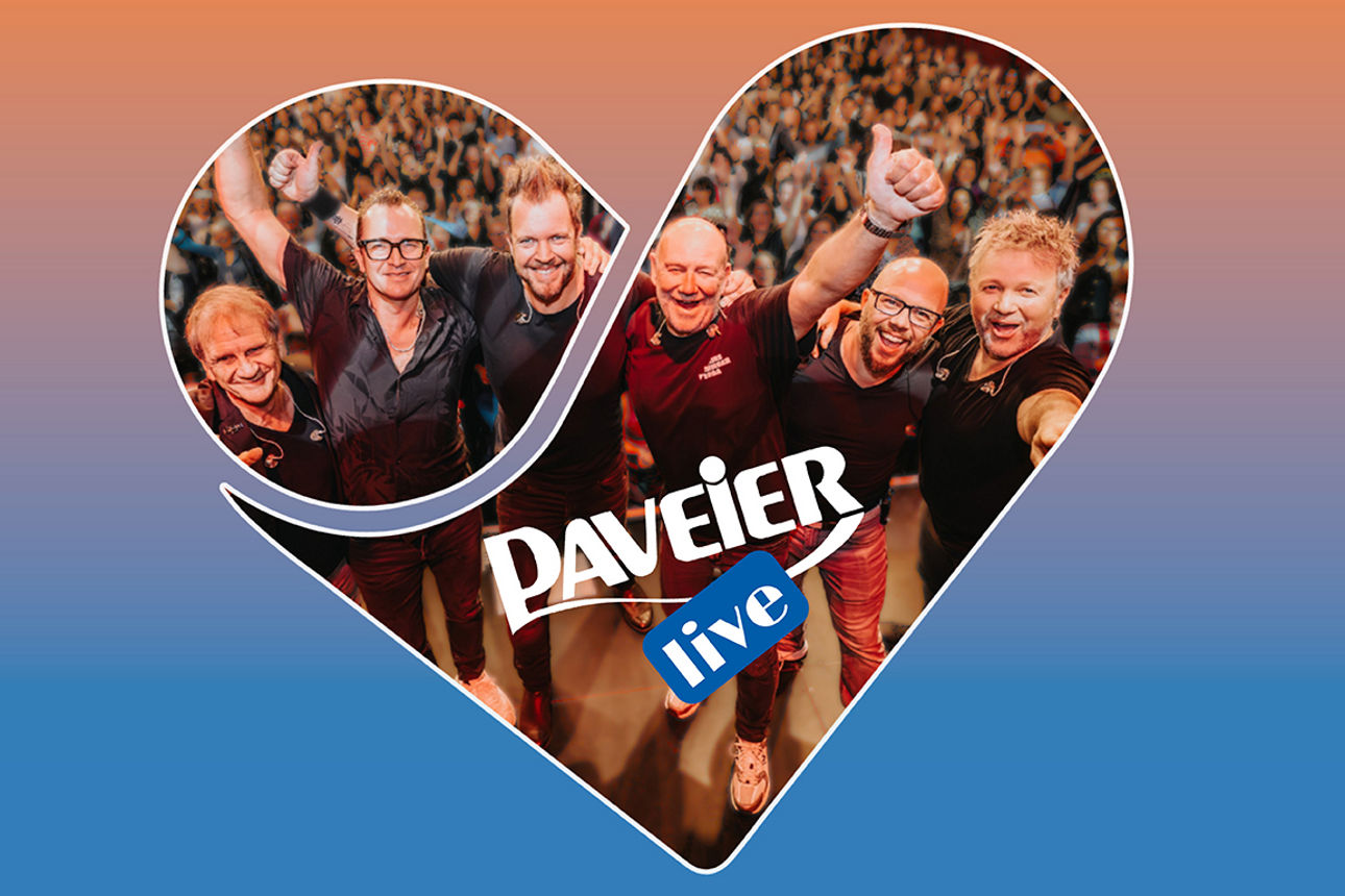 Kölsch Band Paveier vor feiernden Menschen