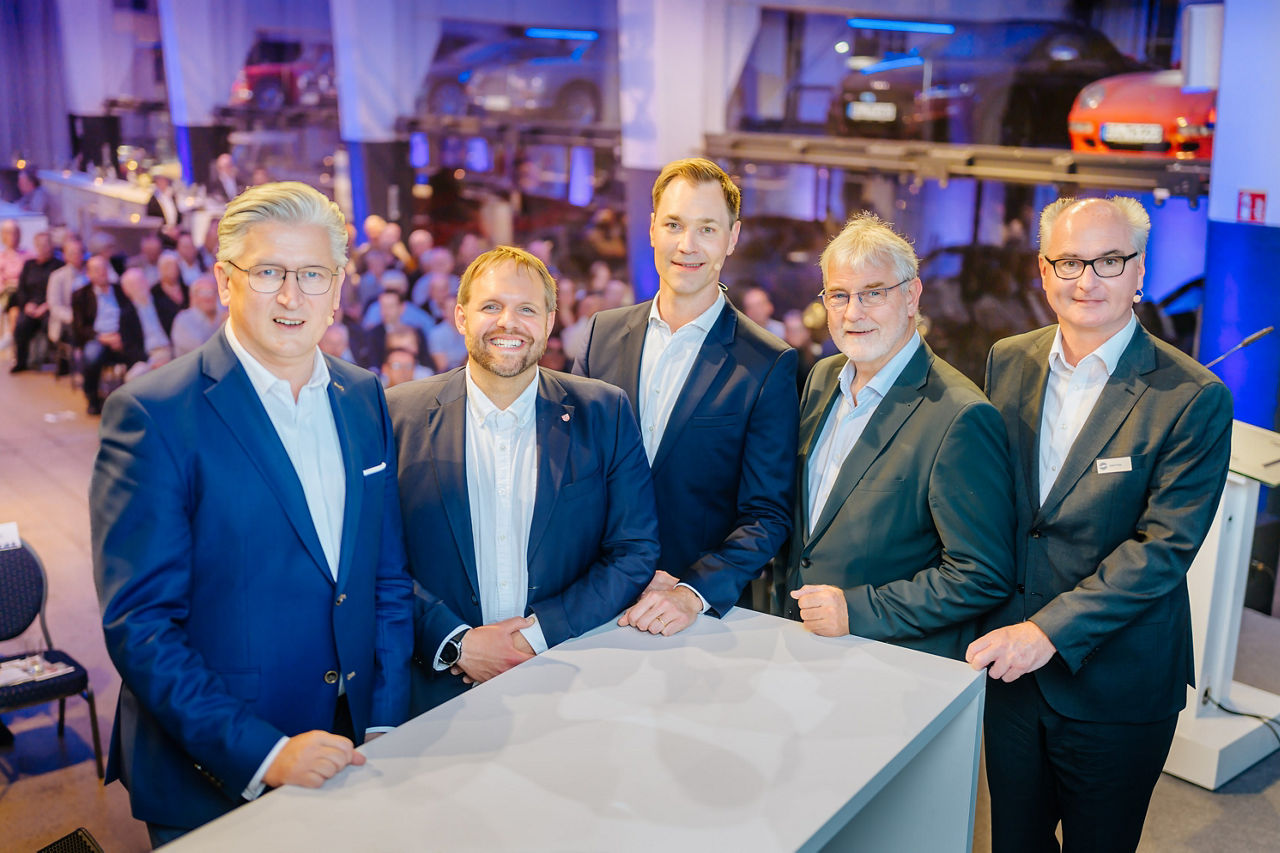 Ansgar Käter, Veith Lemmen, Julius van de Laar, Peter Gödde und Detlef Kropp