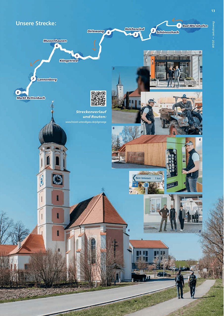 Jakobsweg Unterallgäu – pilgern  auf den Spuren von Kneipp.