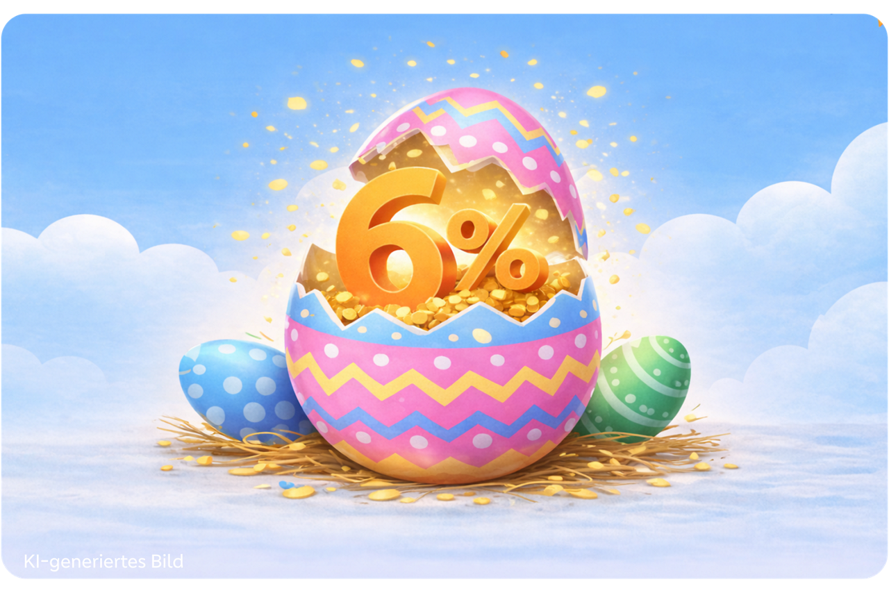 Osterei mit 6%