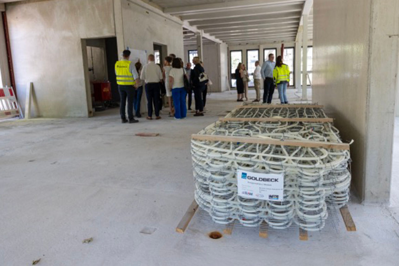 Innenansicht des Rohbaus