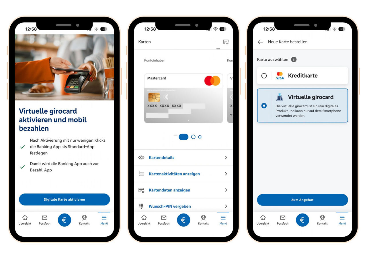 Virtuelle girocard bestellen