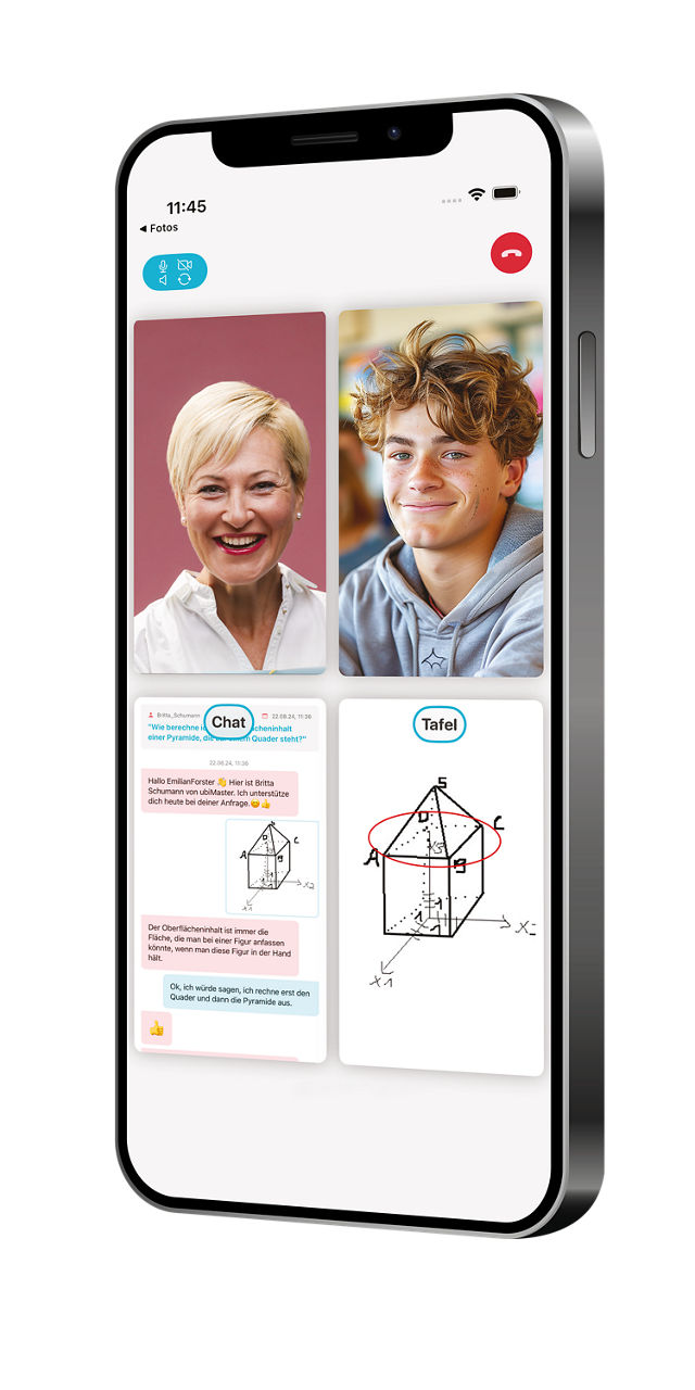 Smartphone mit ubiMaster-App