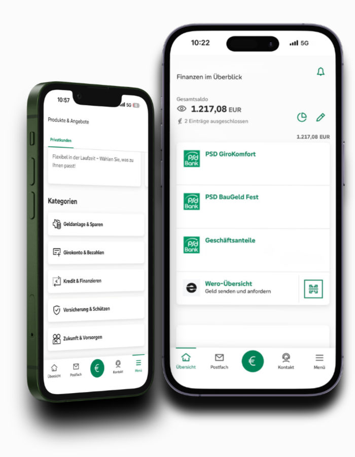 Die Banking-App der PSD Bank