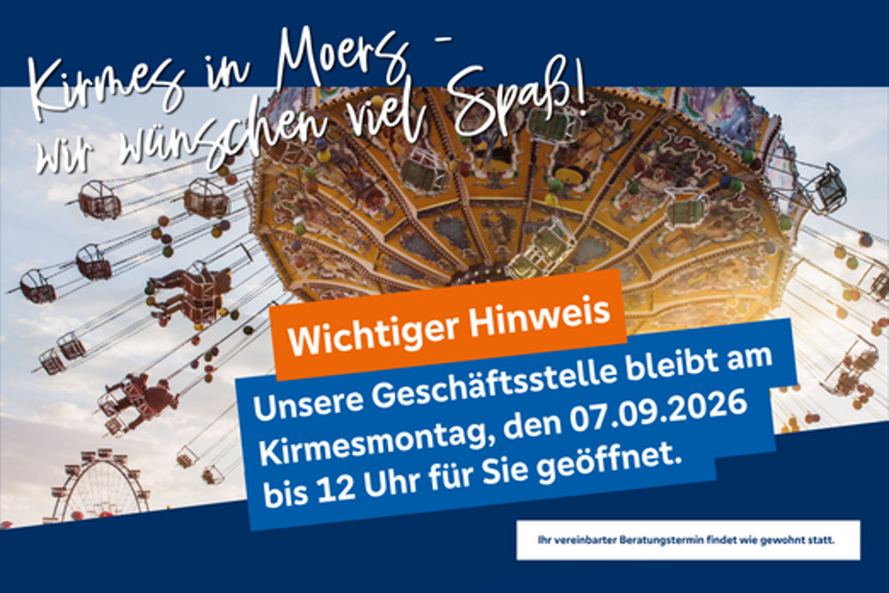 Geänderte Öffnungszeiten zur Kirmes in Moers