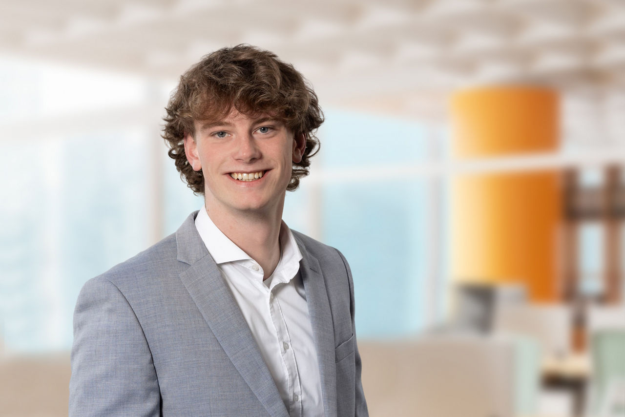Unser Foto zeigt Privatkundenberater Fynn Wernke