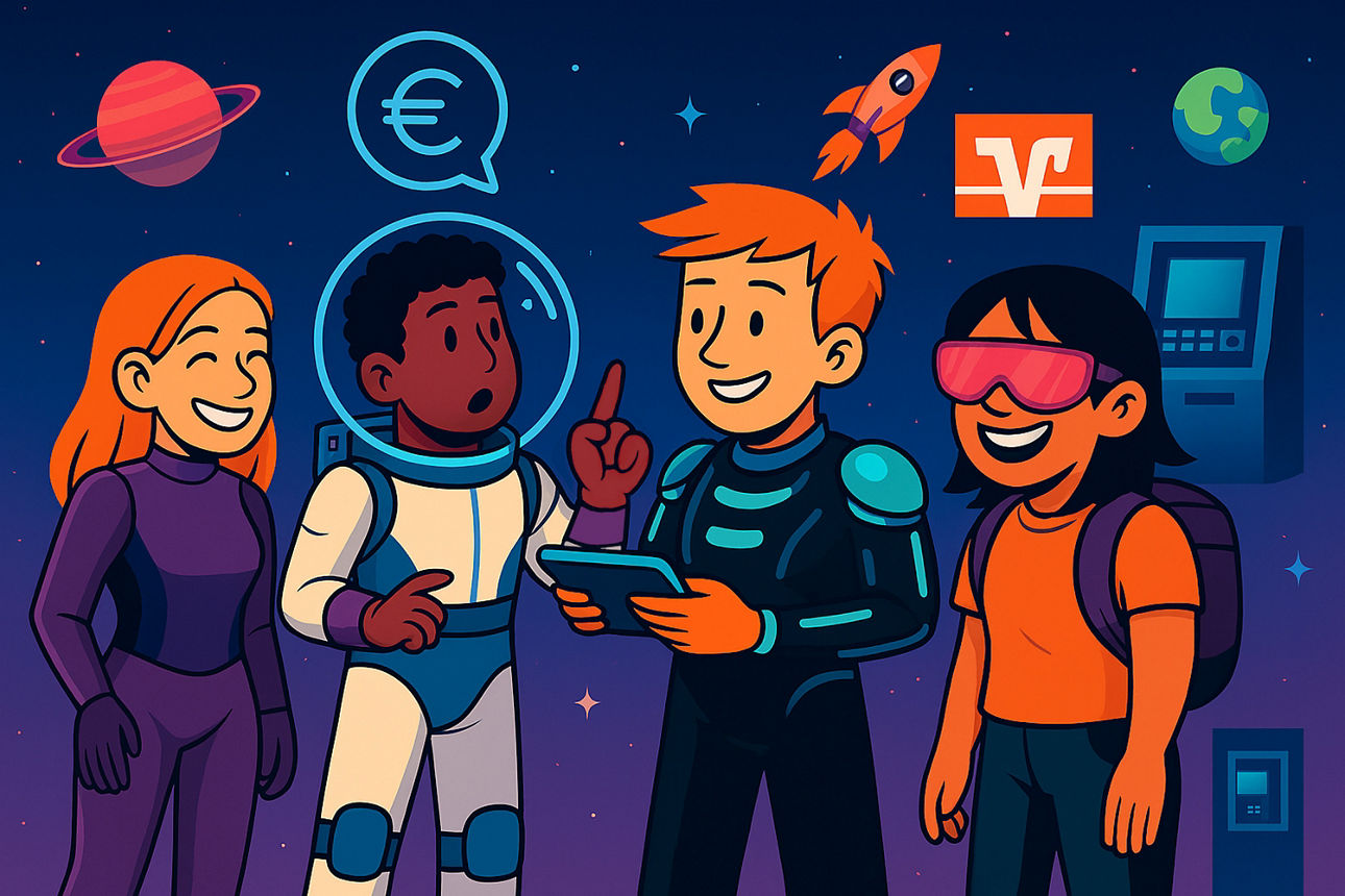 gezeichnete Comic-Figuren