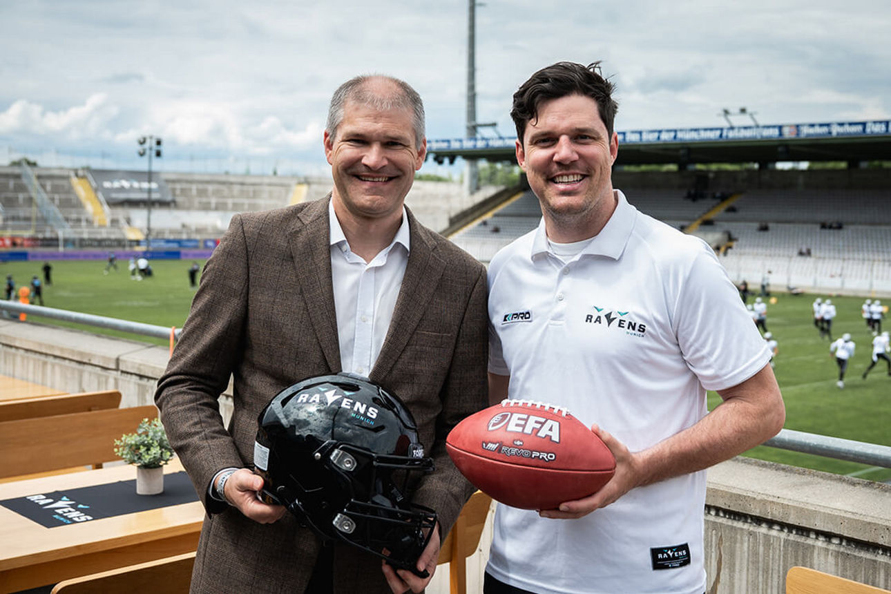 Sponsoring: meine Volksbank Raiffeisenbank und Munich Ravens