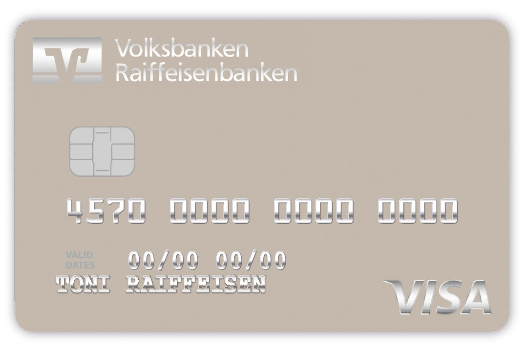 Abbildung der ExclusiveCard Plus im Design "Greige"