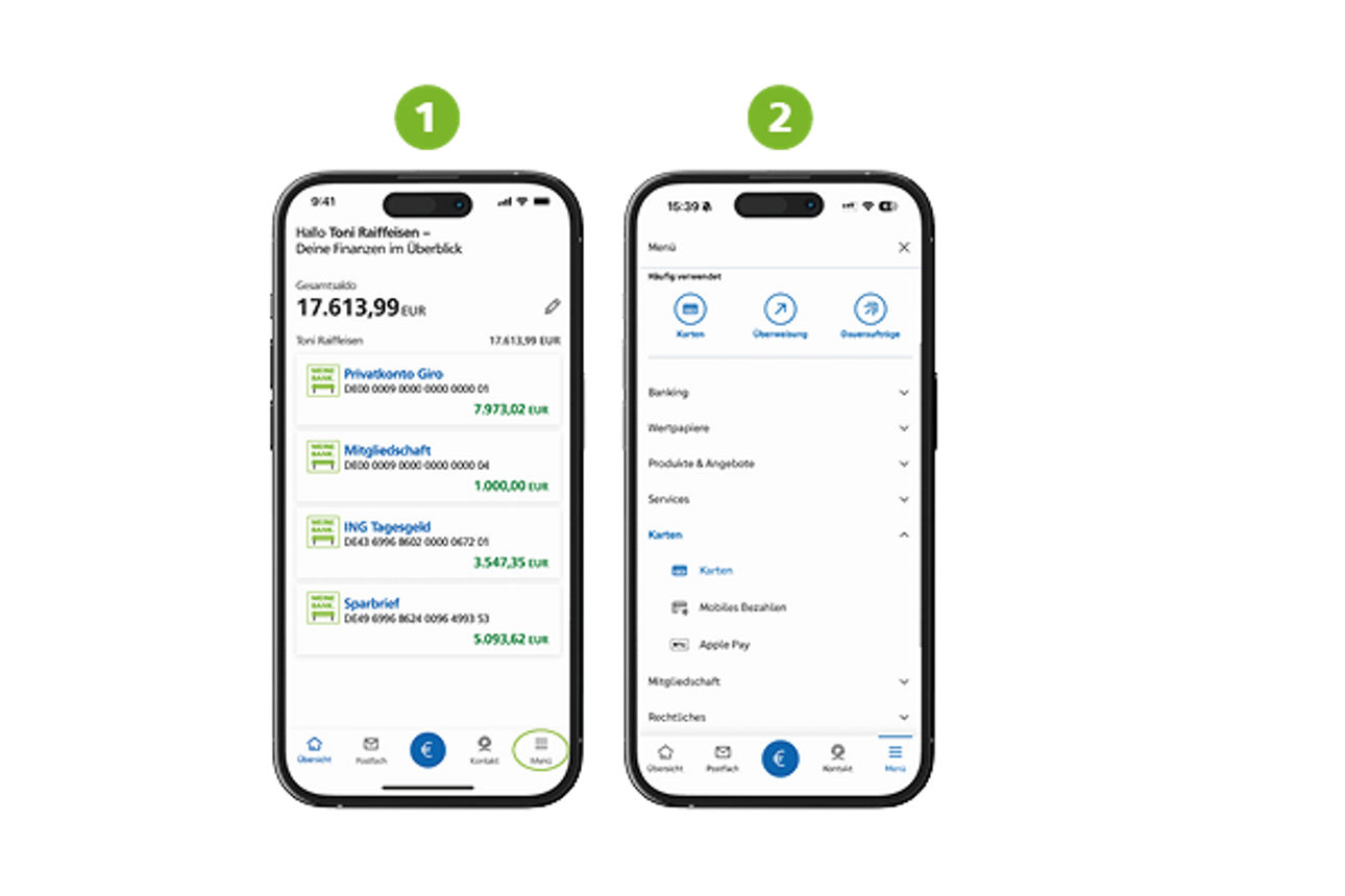 Banking App auf dem Handy