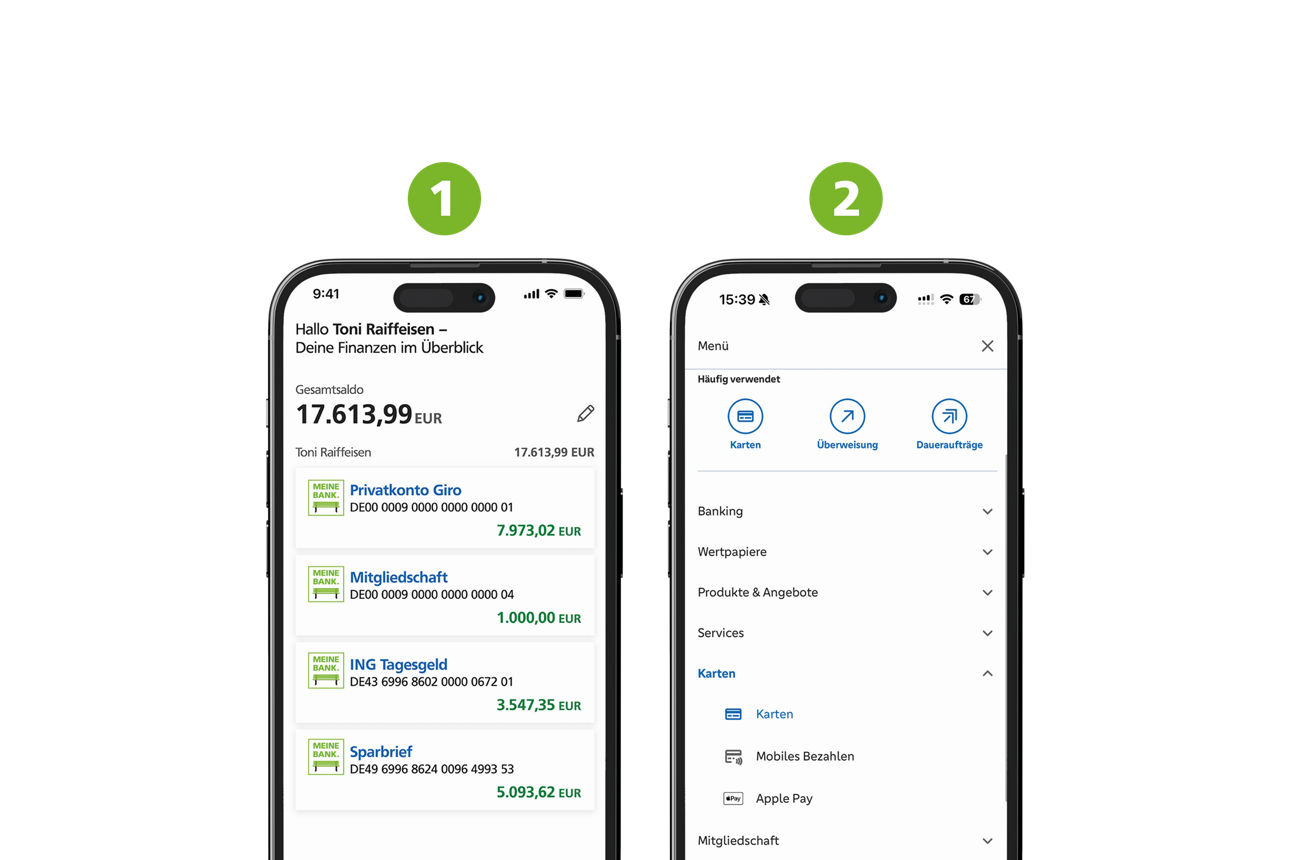 Banking App auf dem Handy