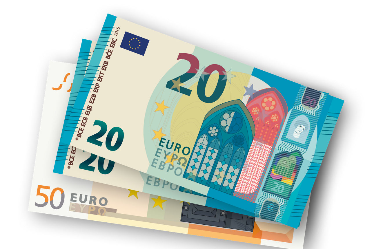 70€ in Geldscheinen