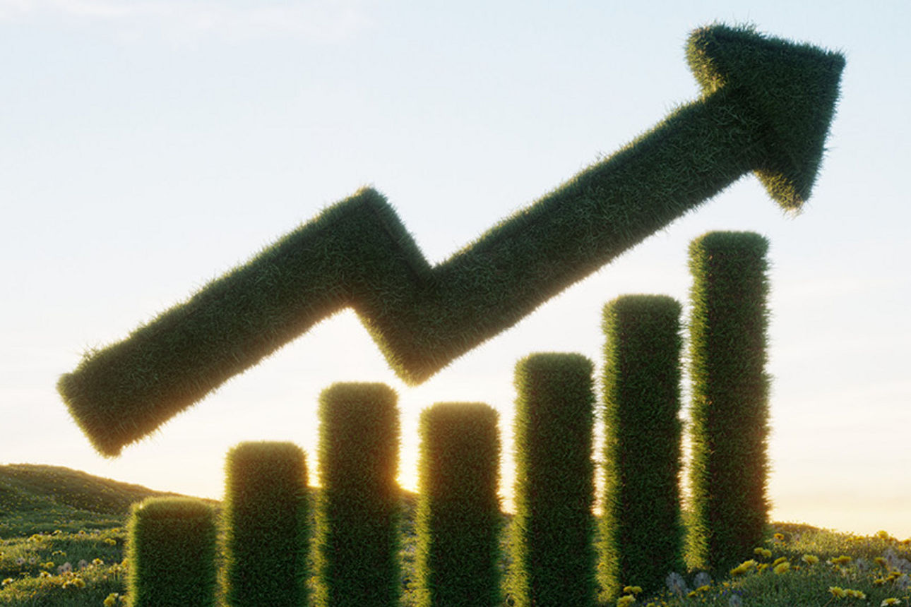 Pfeil zeigt nach oben