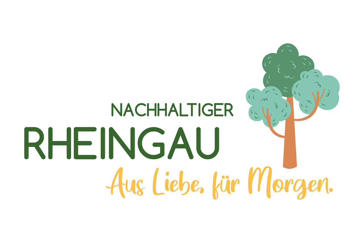Logo Nachhaltiger Rheingau - Aus Liebe für morgen mit einem Baum