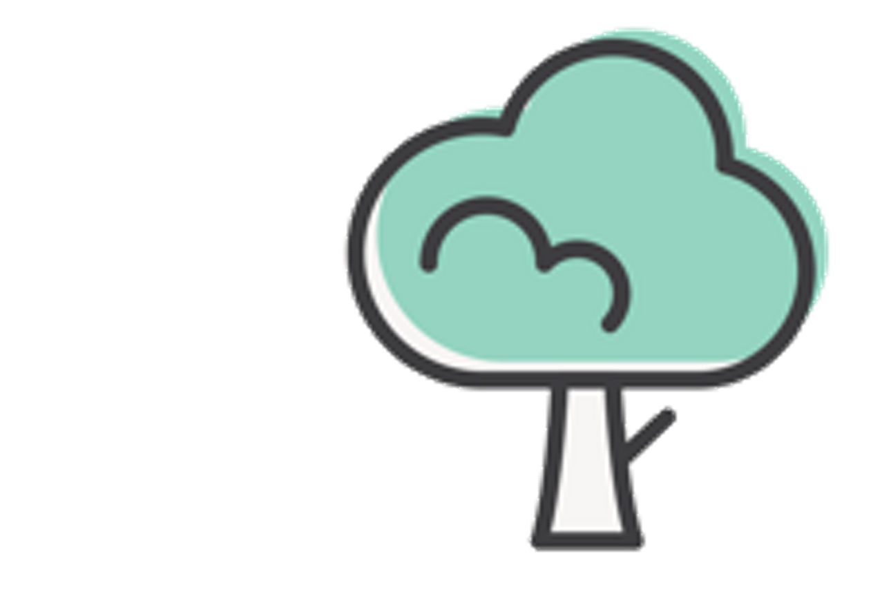 Zeichnung eines grünen Baumes