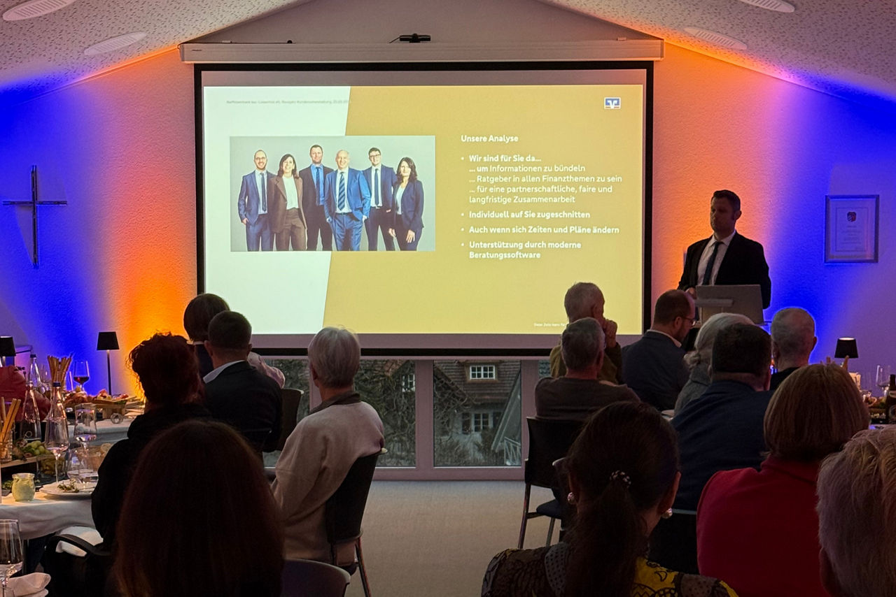 Herr Eisele mit Private Banking Team