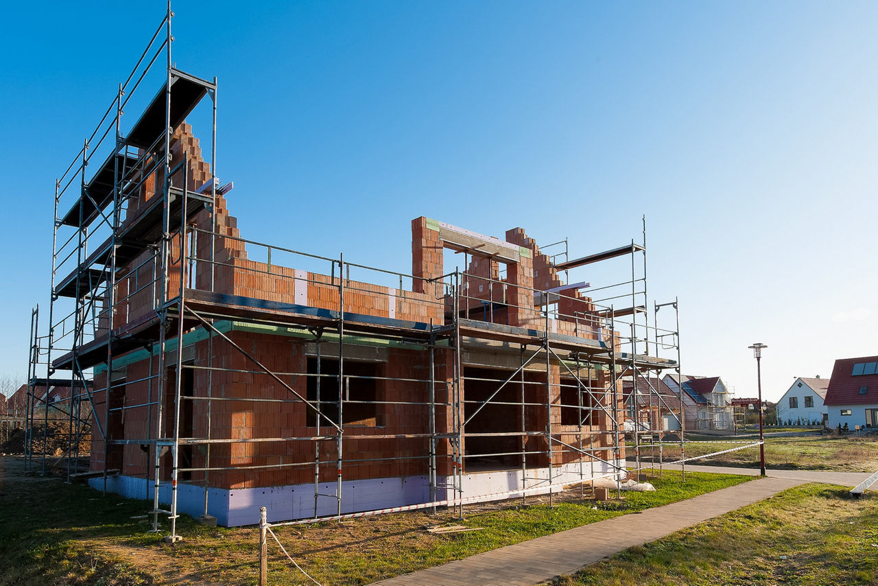 Bild eines Neubaus eines Hauses
