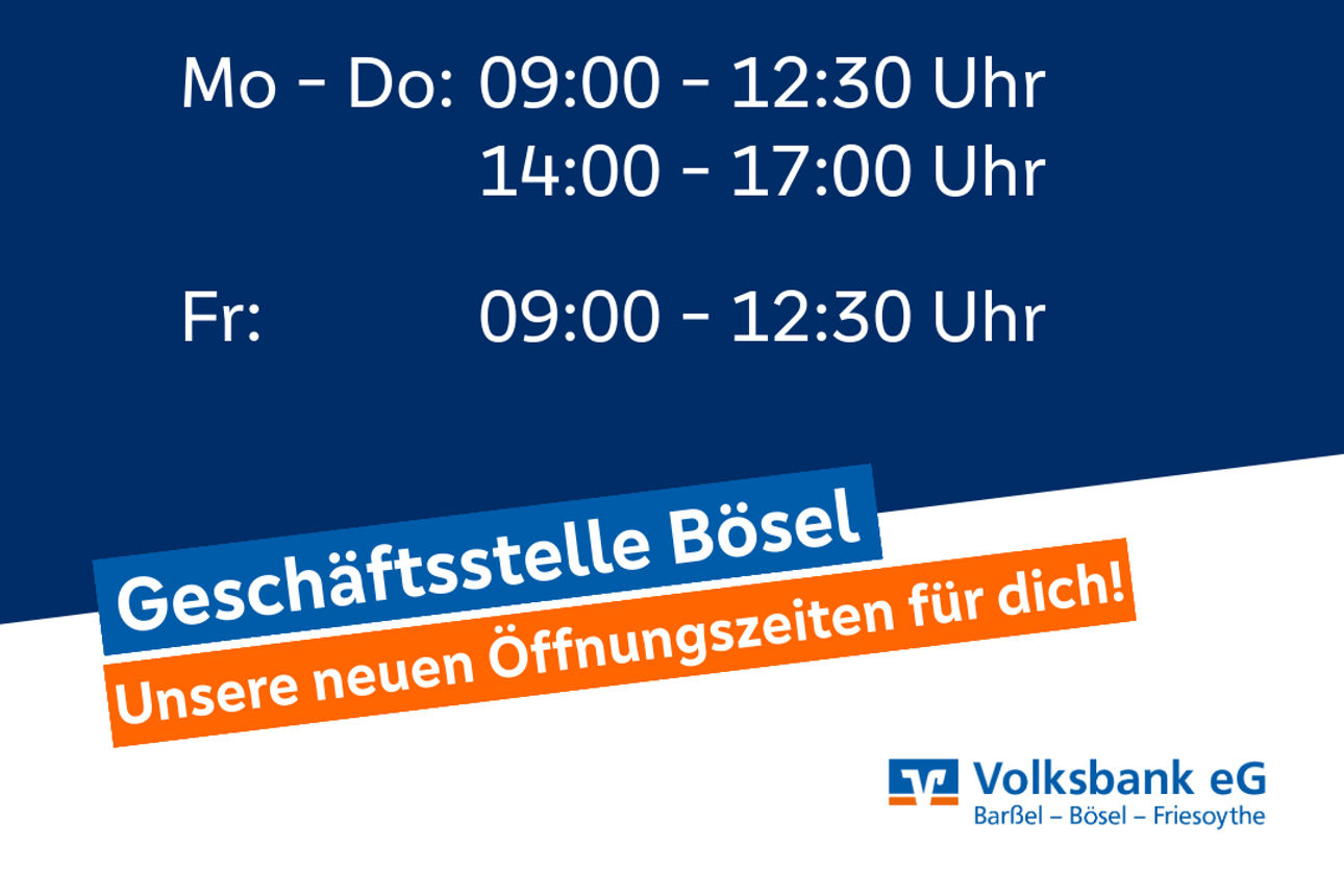Öffnungszeiten Bösel