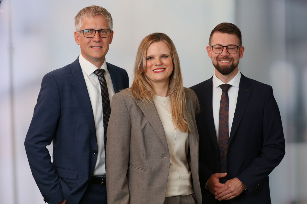 Sebastian Müller (rechts), Sonja Schuberth (Mitte) und Jörg Prior (links).