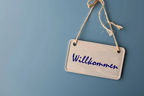 Willkommensschild 