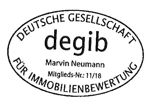 Stempel der degib lautent auf Marvin Neumann