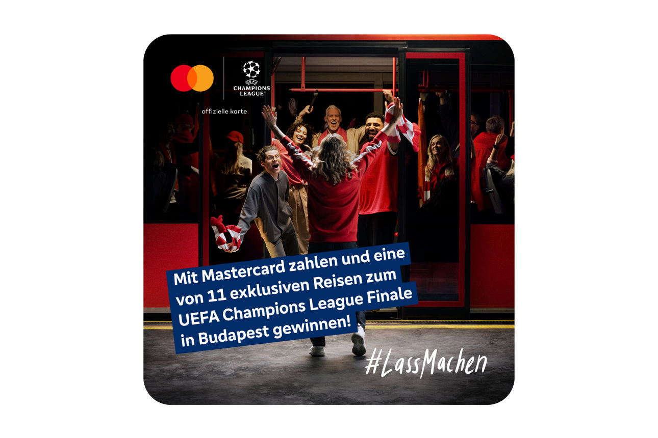 Fußball Fans in der Bahn