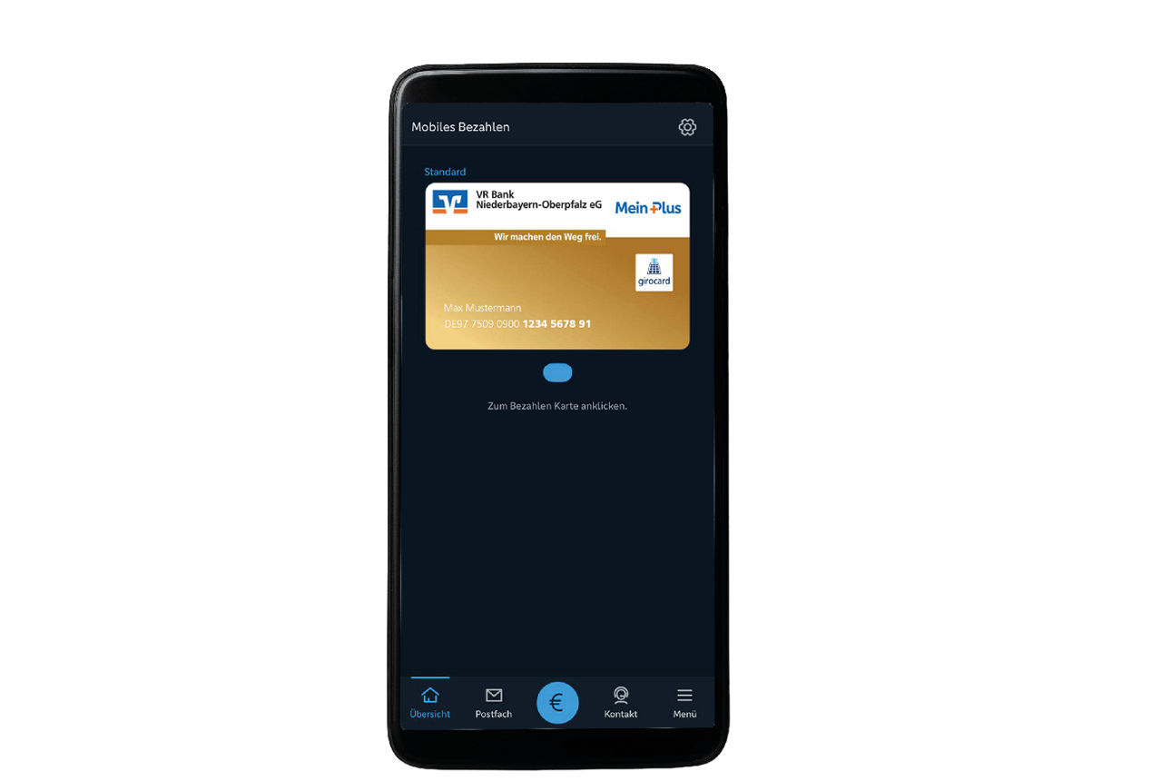 Digitale Karte am Handy