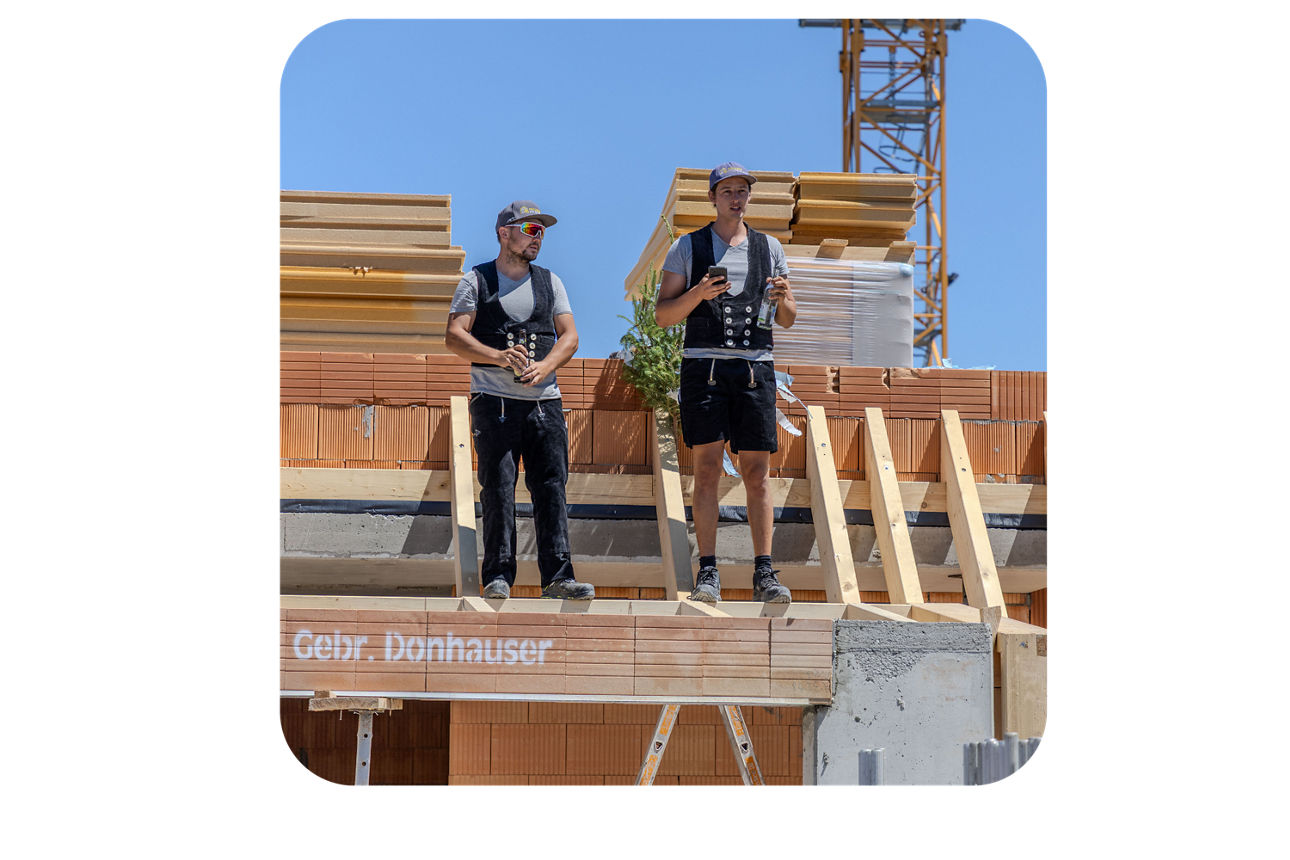 Ausschnitt Richtfest