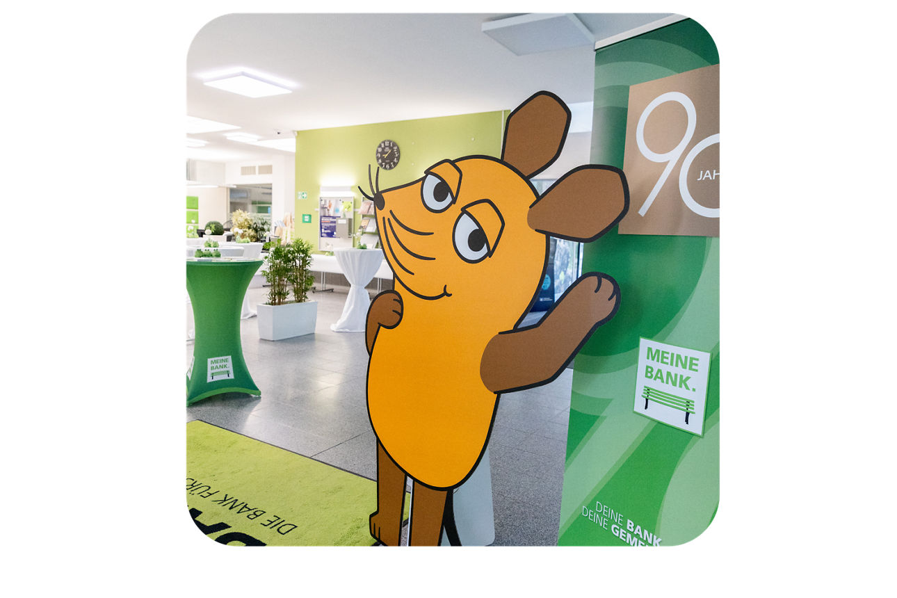 Die Maus in der Bank