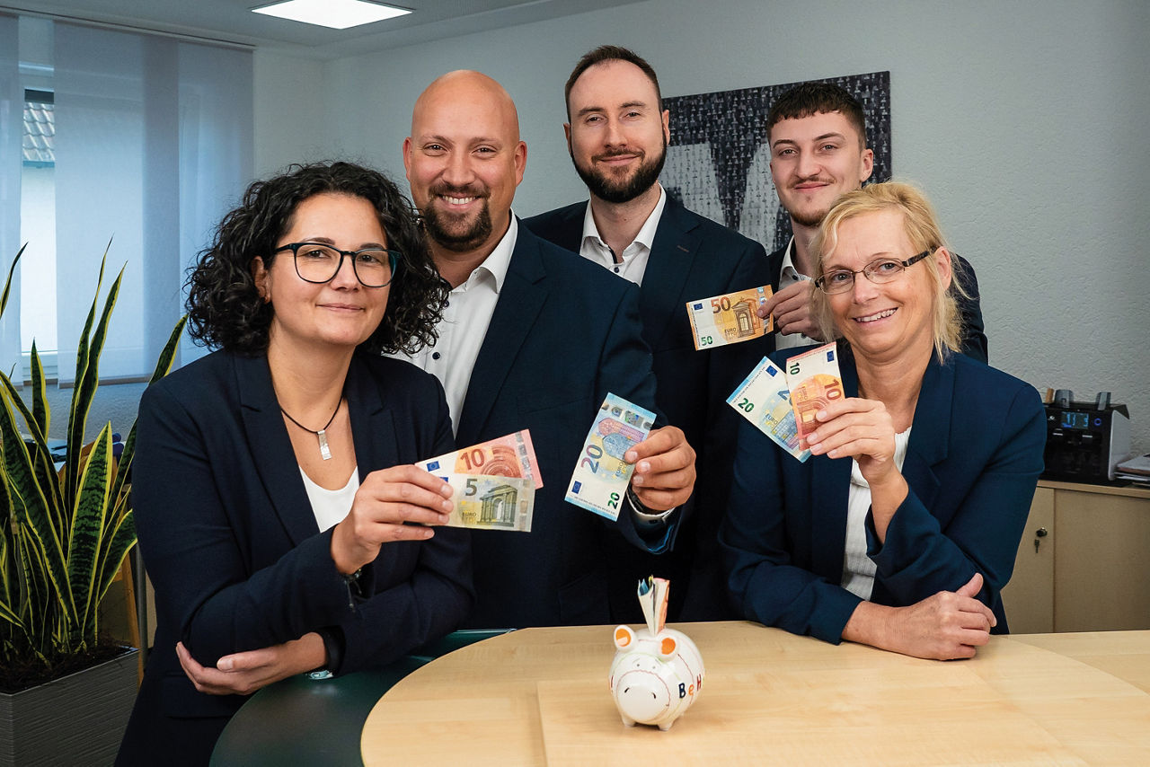 Nicole Friedrich, Christian Stilkerich, Tobias Bäz, Jonas Wagner und Silke Stadter