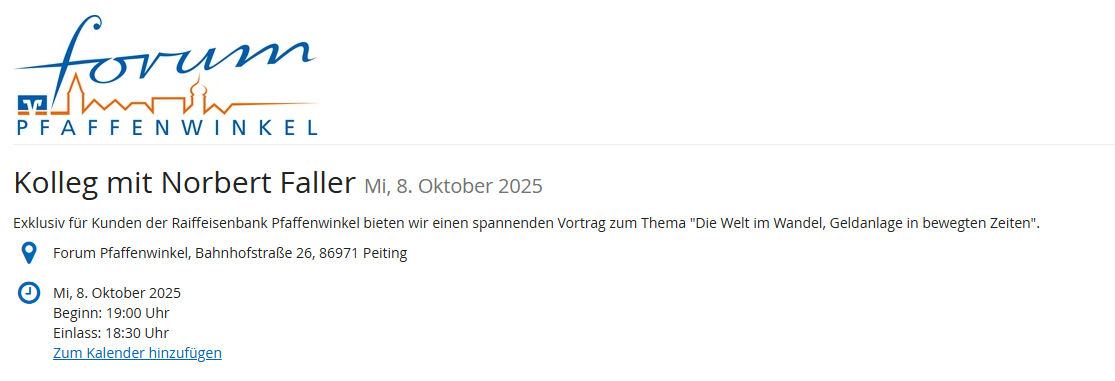 Informationen zum Kolleg