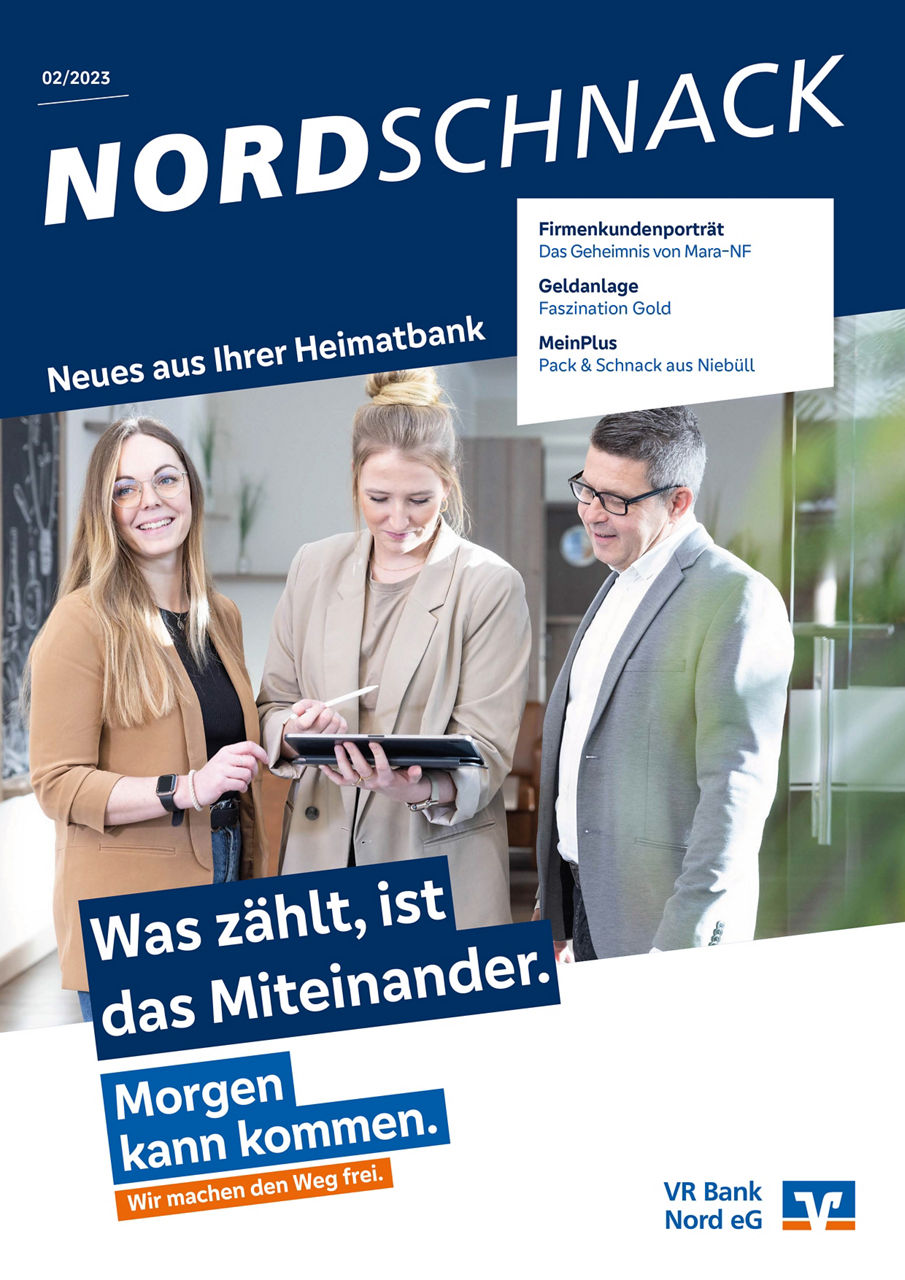 Das Titelbild der Ausgabe 2/2023 unseres Mitgliedermagazins "NORDSCHNACK"