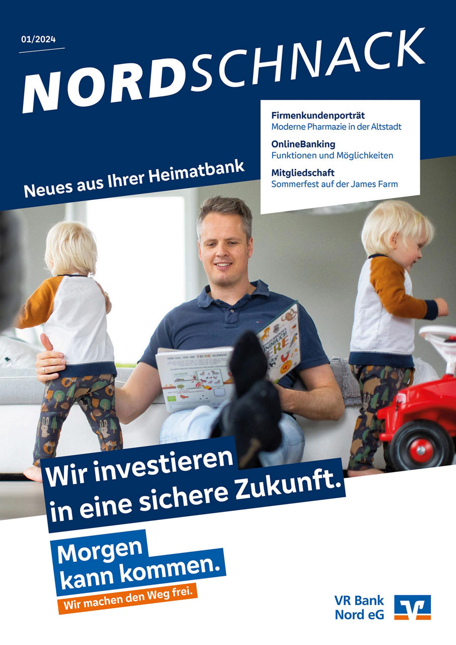 Das Titelbild der Ausgabe 1/2024 unseres Mitgliedermagazins "NORDSCHNACK"