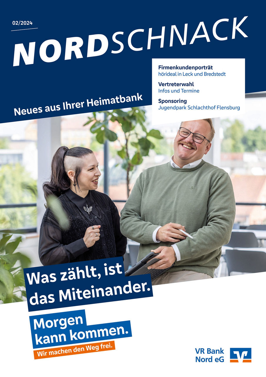 Das Titelbild der Ausgabe 2/2024 unseres Mitgliedermagazins "NORDSCHNACK"