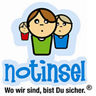 Logo der Notinseln "Wo wir sind, bist Du sicher."