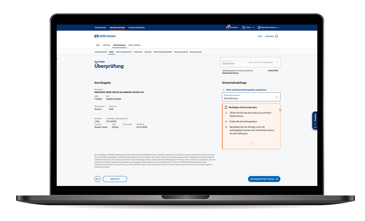 Screenshot von Kurzanleitung lesen