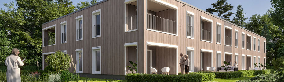 Blick auf Seniorenwohngemeinschaft Landhaus Mühlberger Hof