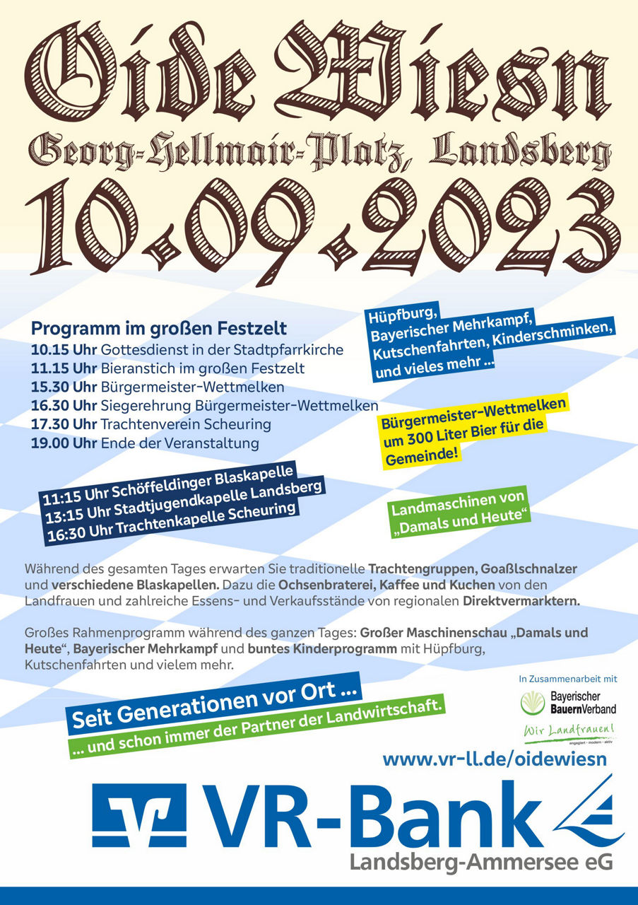  Am 10. September 2023 heißt es wieder „Ozapft is“!