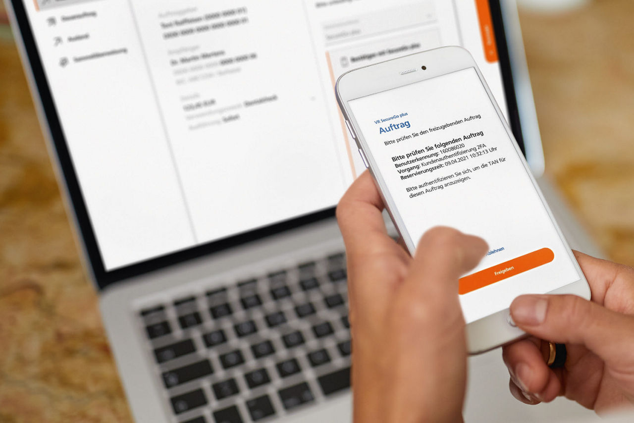 Onlinebanking Freigabe über die SecureGo App