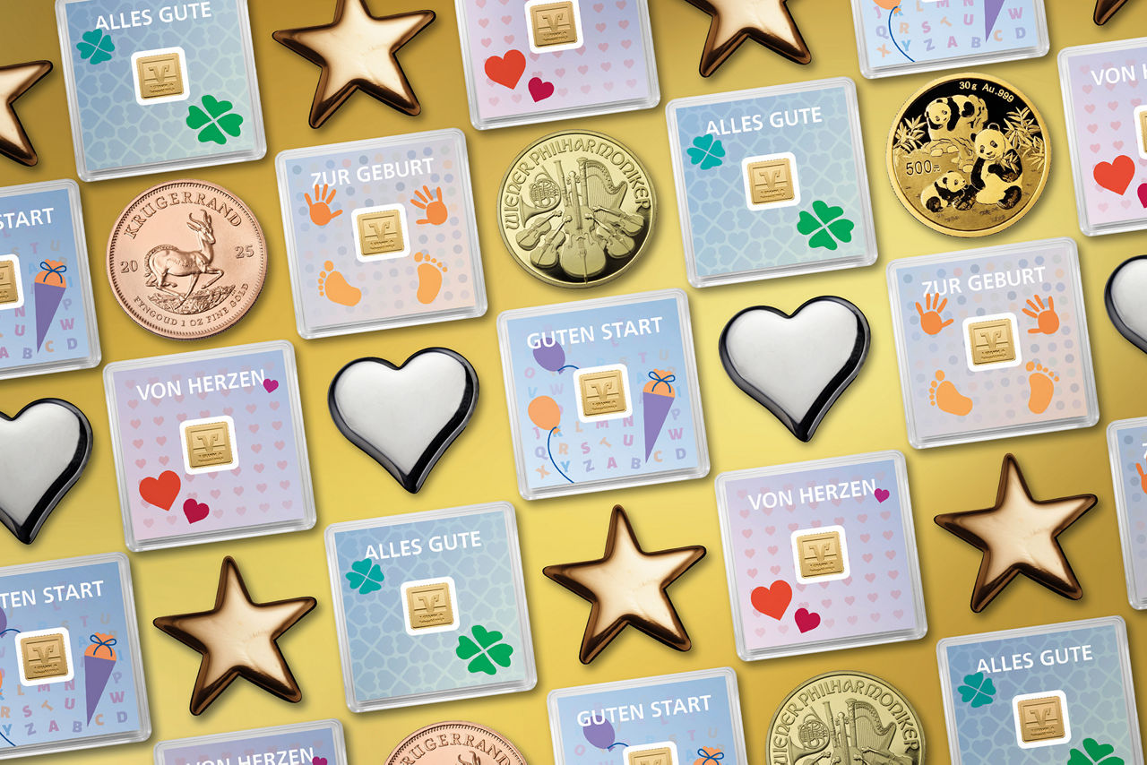 Eine goldene Hintergrundgrafik als Symbol für Edelmetalle
