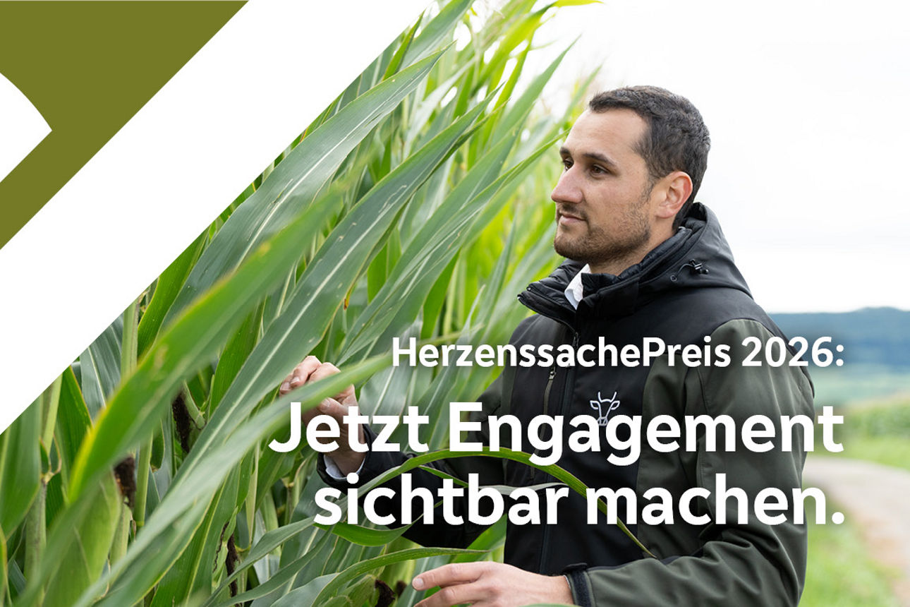 Logo HerzenssachePreis mit Bild eines Landwirtes