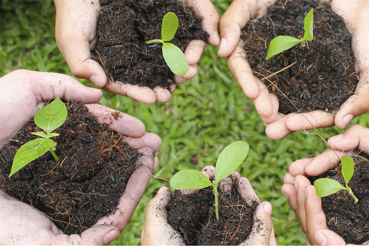 Ein Landwirt mit seinem Traktor vor einer E-Ladesäule